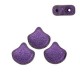 Ginko Leaf Beads 7.5x7.5mm Metallic suede purple